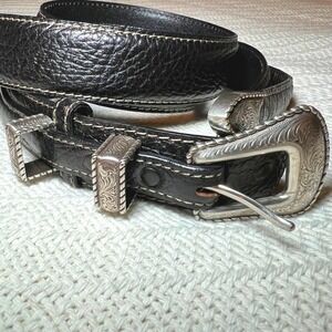 Vintage Belts American Bison Leather Ranger Belt Western 1996 Size 44